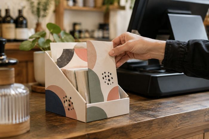 PLV de comptoir · KOOPRINTA