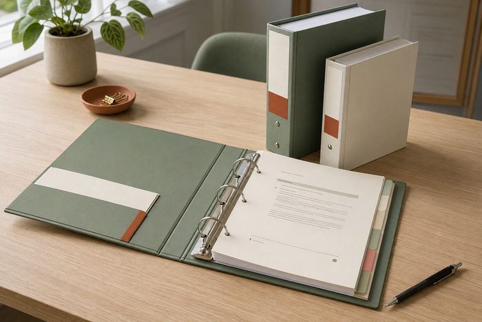 Classeurs, impression KOOPRINTA