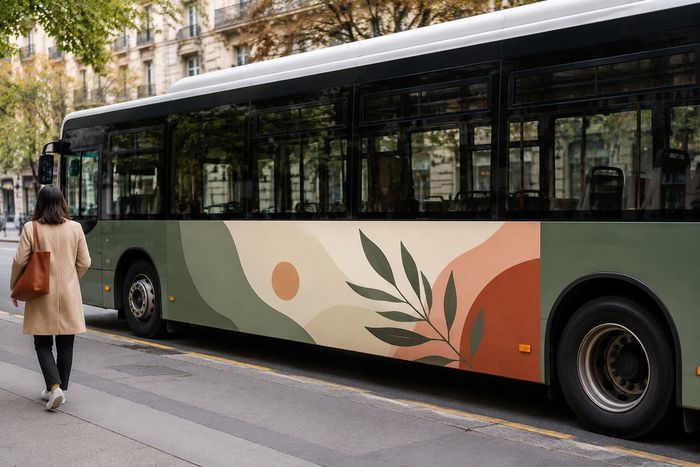 Affiches de bus, impression KOOPRINTA