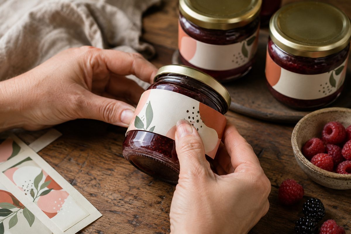 Étiquettes pour pots de confiture imprimé par KOOPRINTA