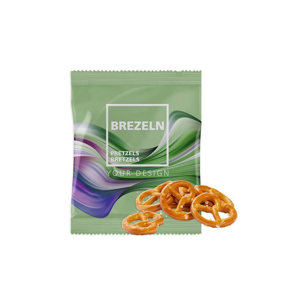 Mini bretzel personalizzati con packaging stampato in quadricromia da KOOPRINTA