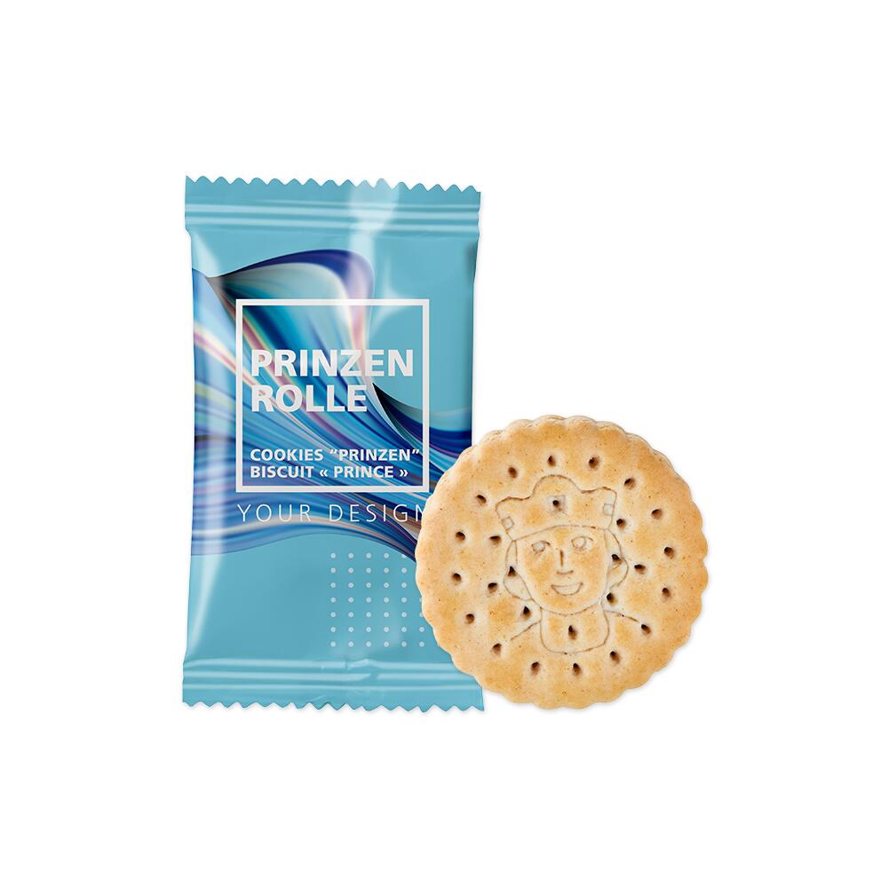 Mini biscotti Prince personalizzati con packaging stampato in quadricromia da KOOPRINTA