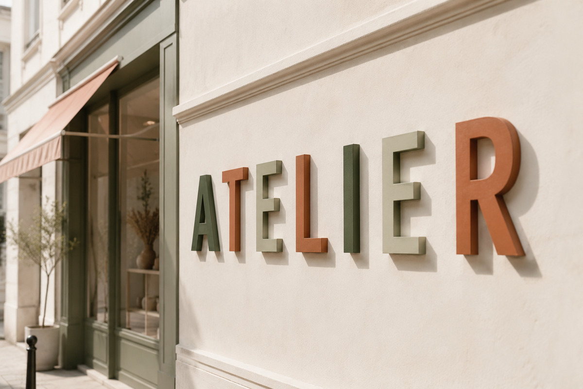 Lettres découpées couleurs standards imprimé par KOOPRINTA